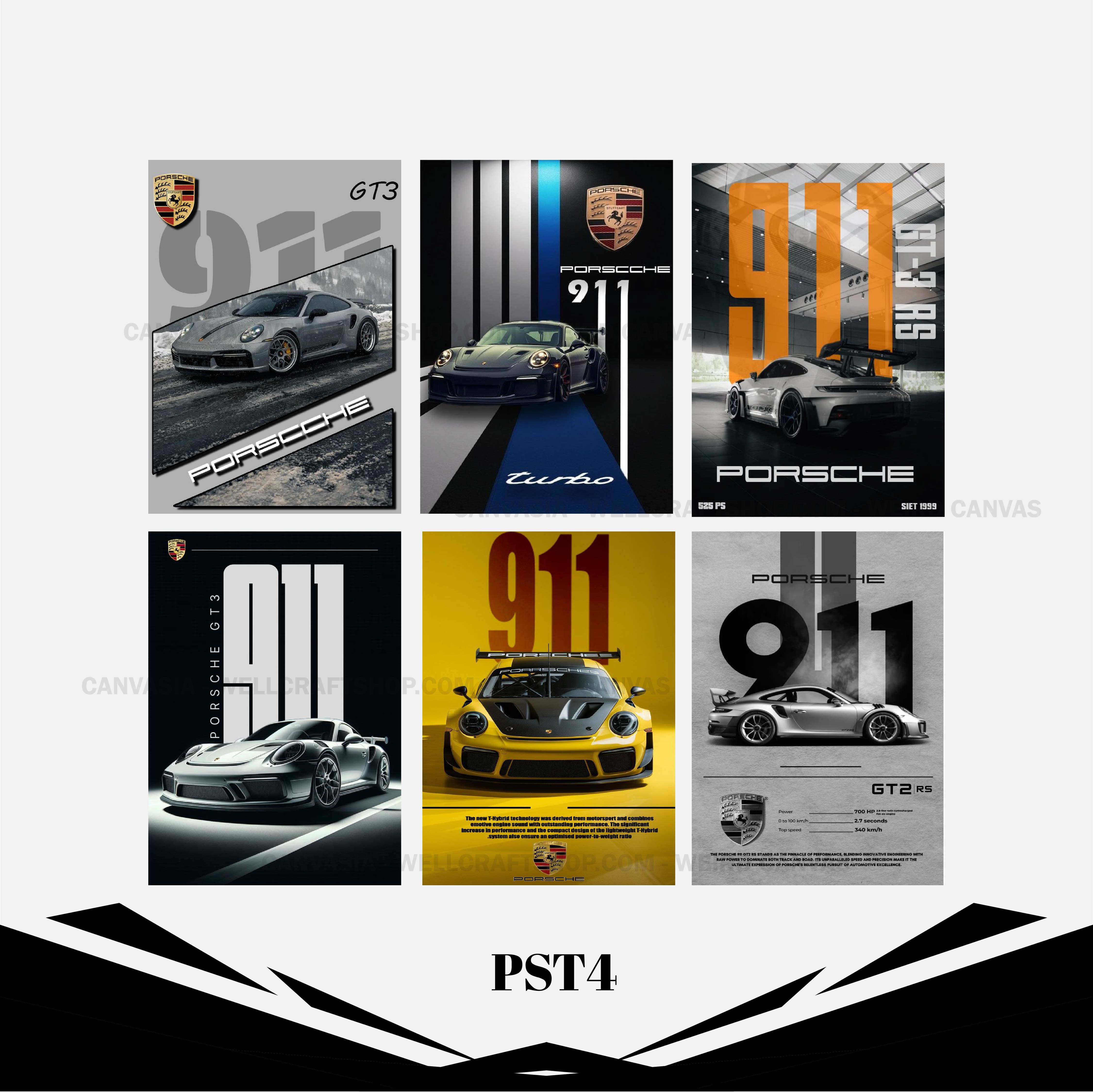 Car Poster 6 Pcs PST3