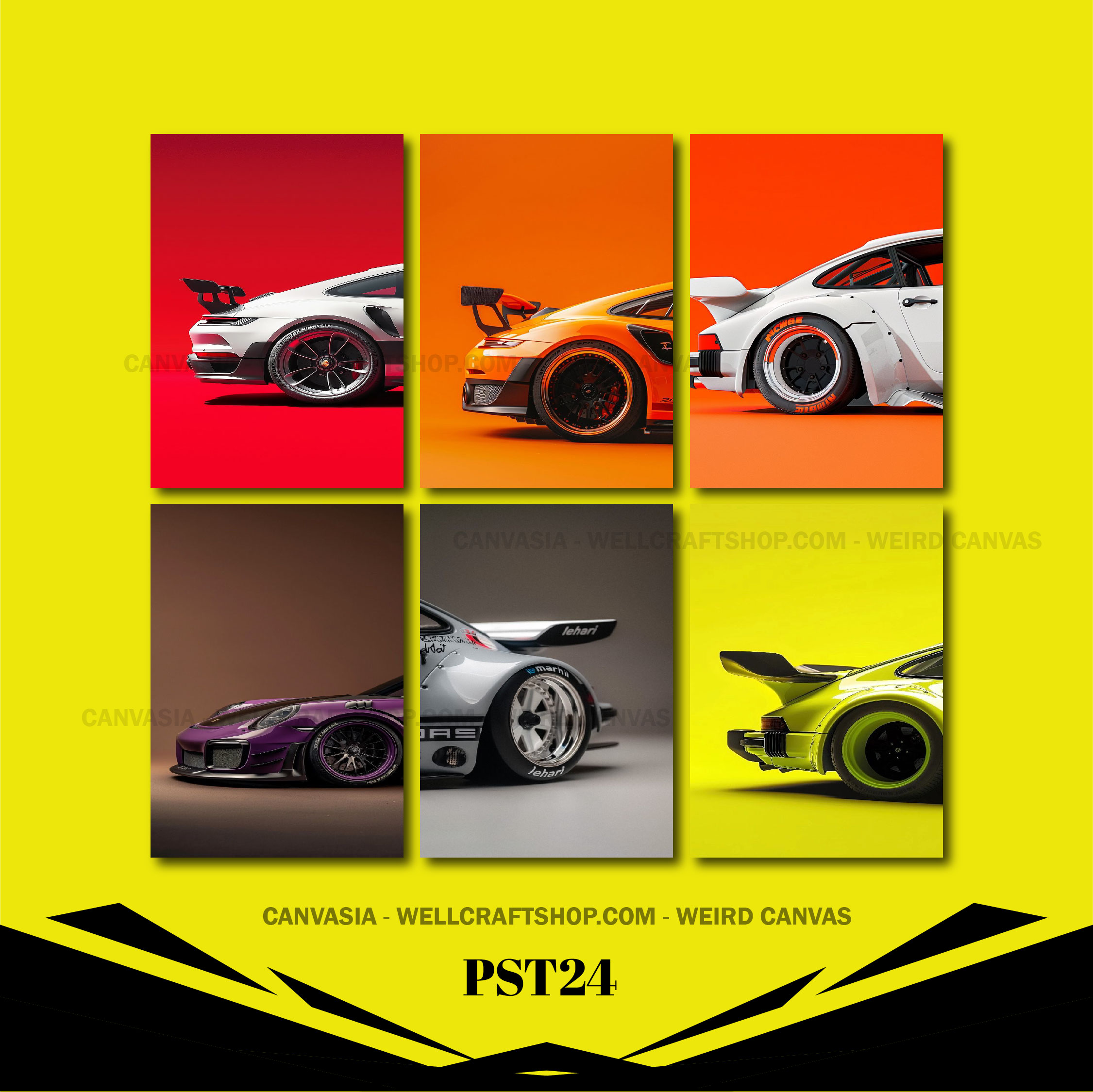 Car Poster 6 Pcs PST24