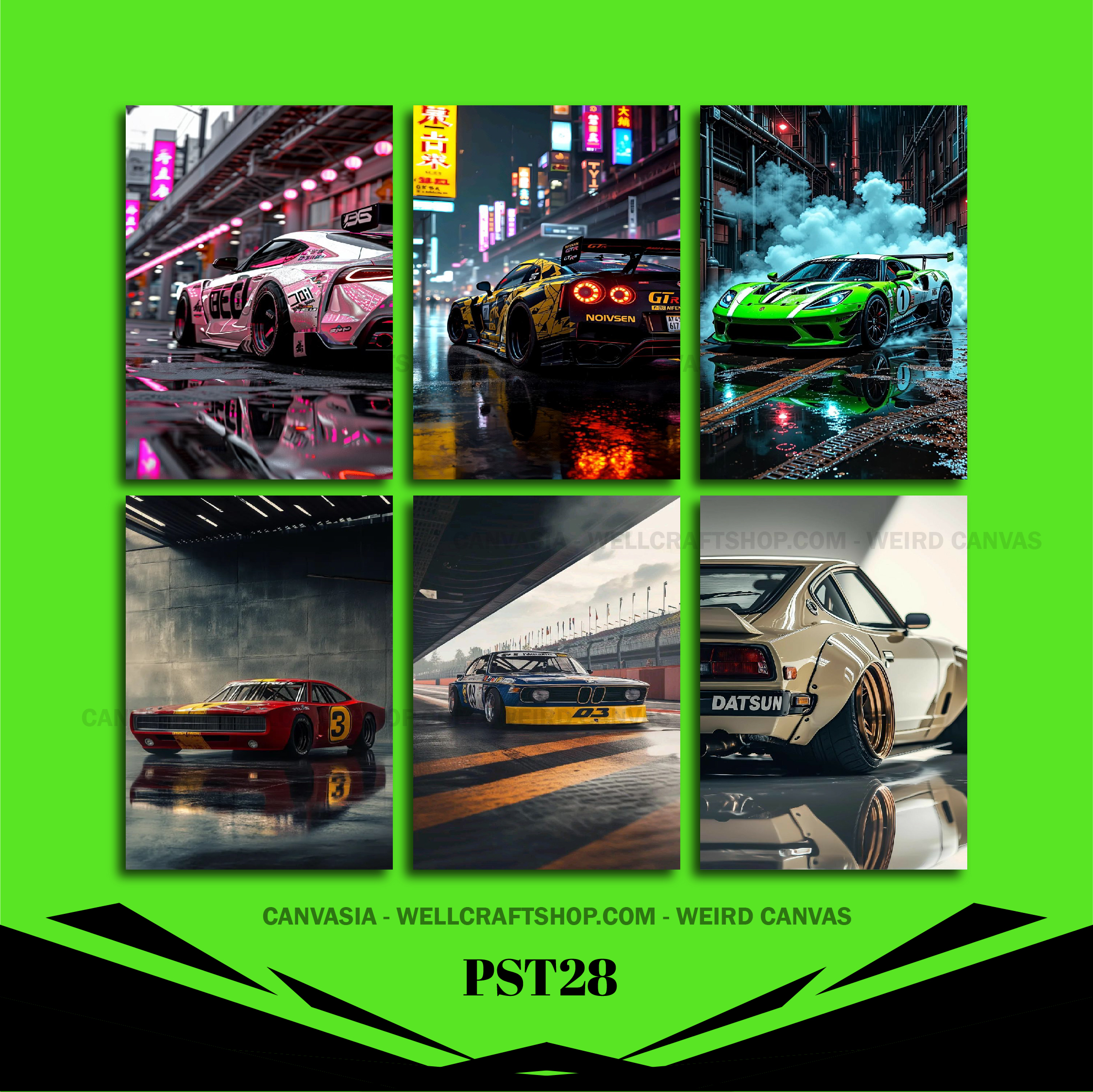 Car Poster 6 Pcs PST28
