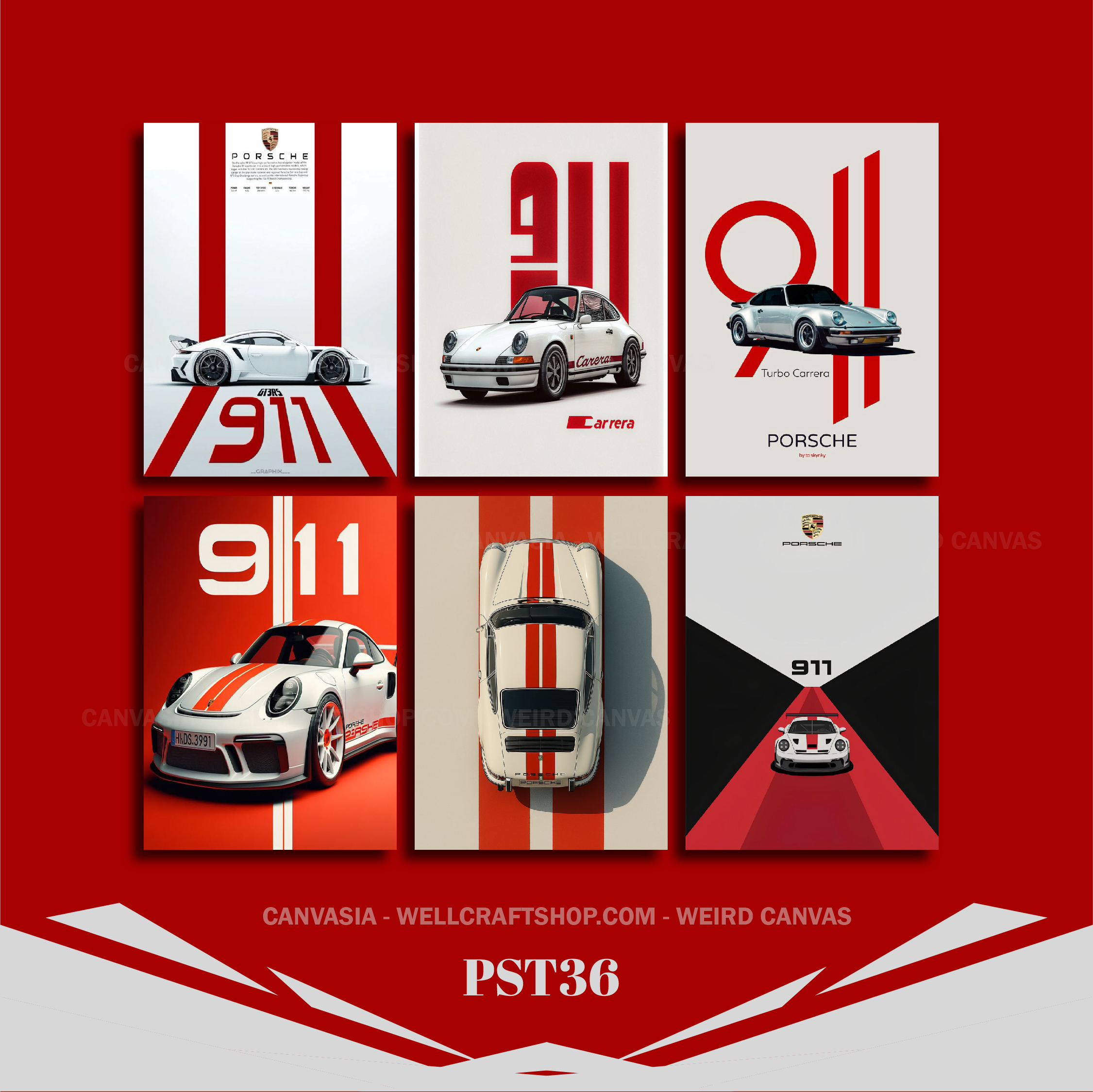 Car Poster 6 Pcs PST36