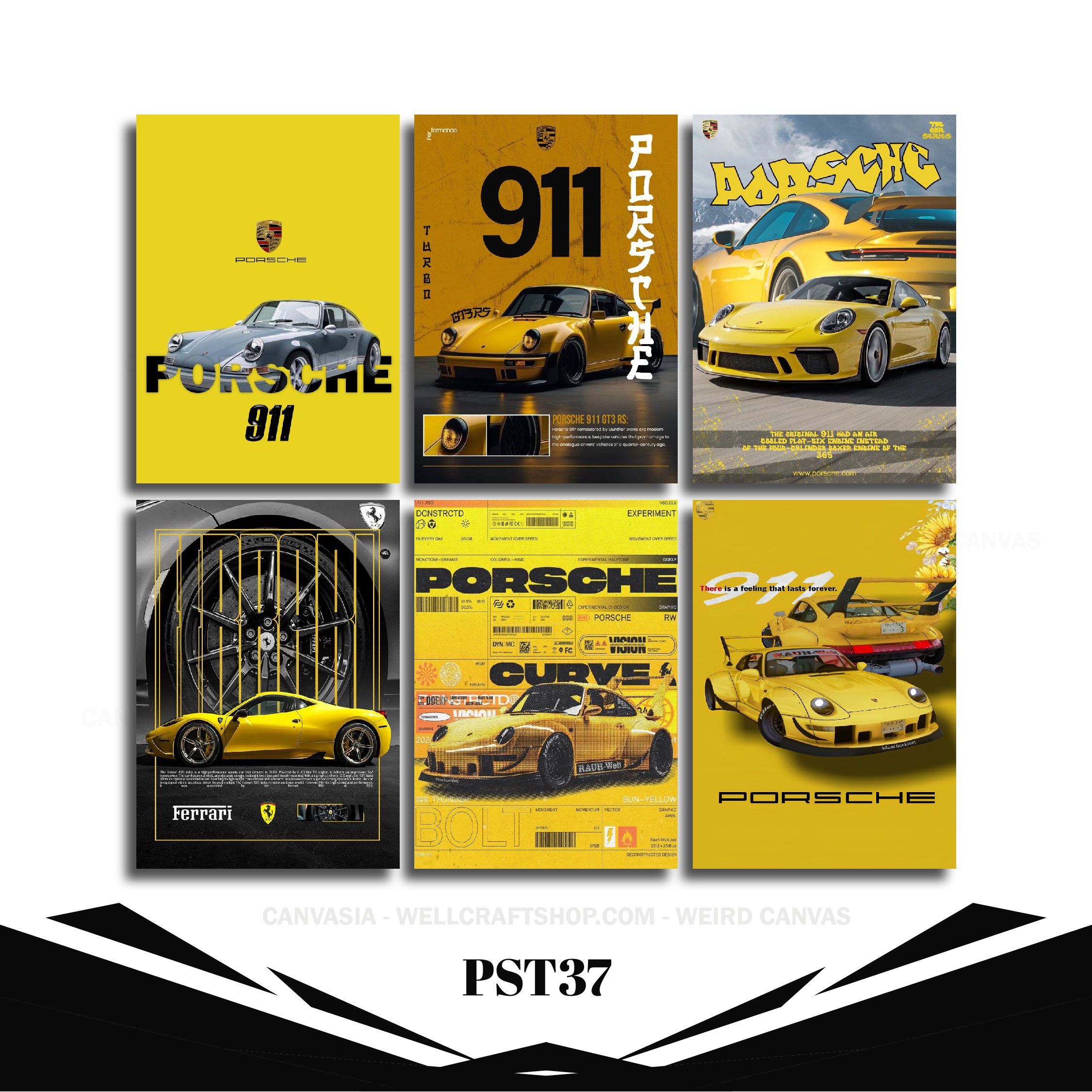 Car Poster 6 Pcs PST37