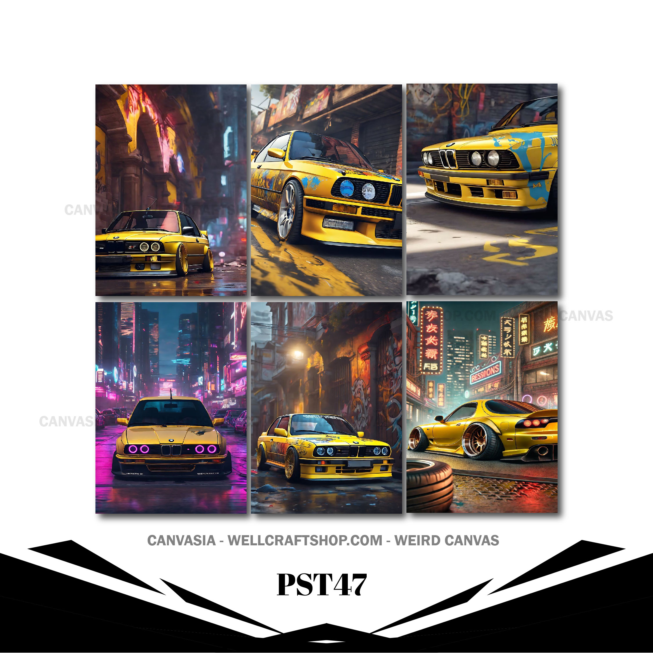 Car Poster 6 Pcs PST47