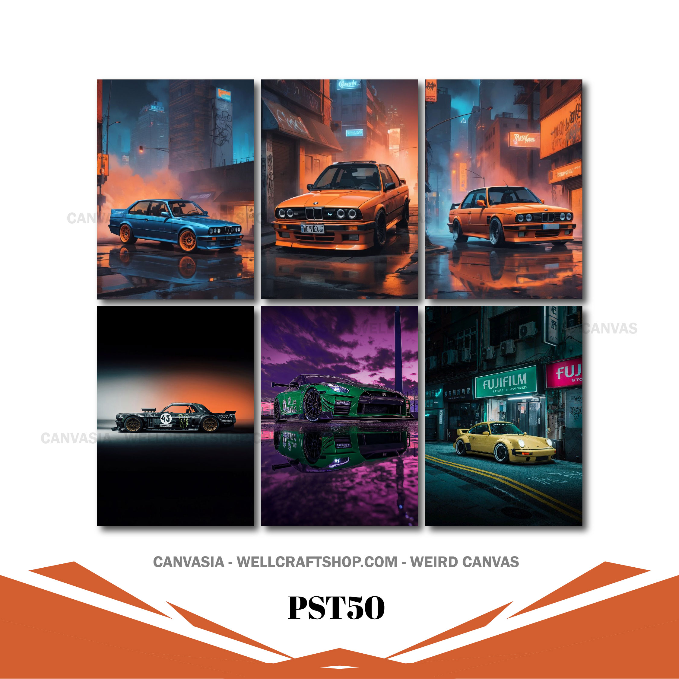 Car Poster 6 Pcs PST50