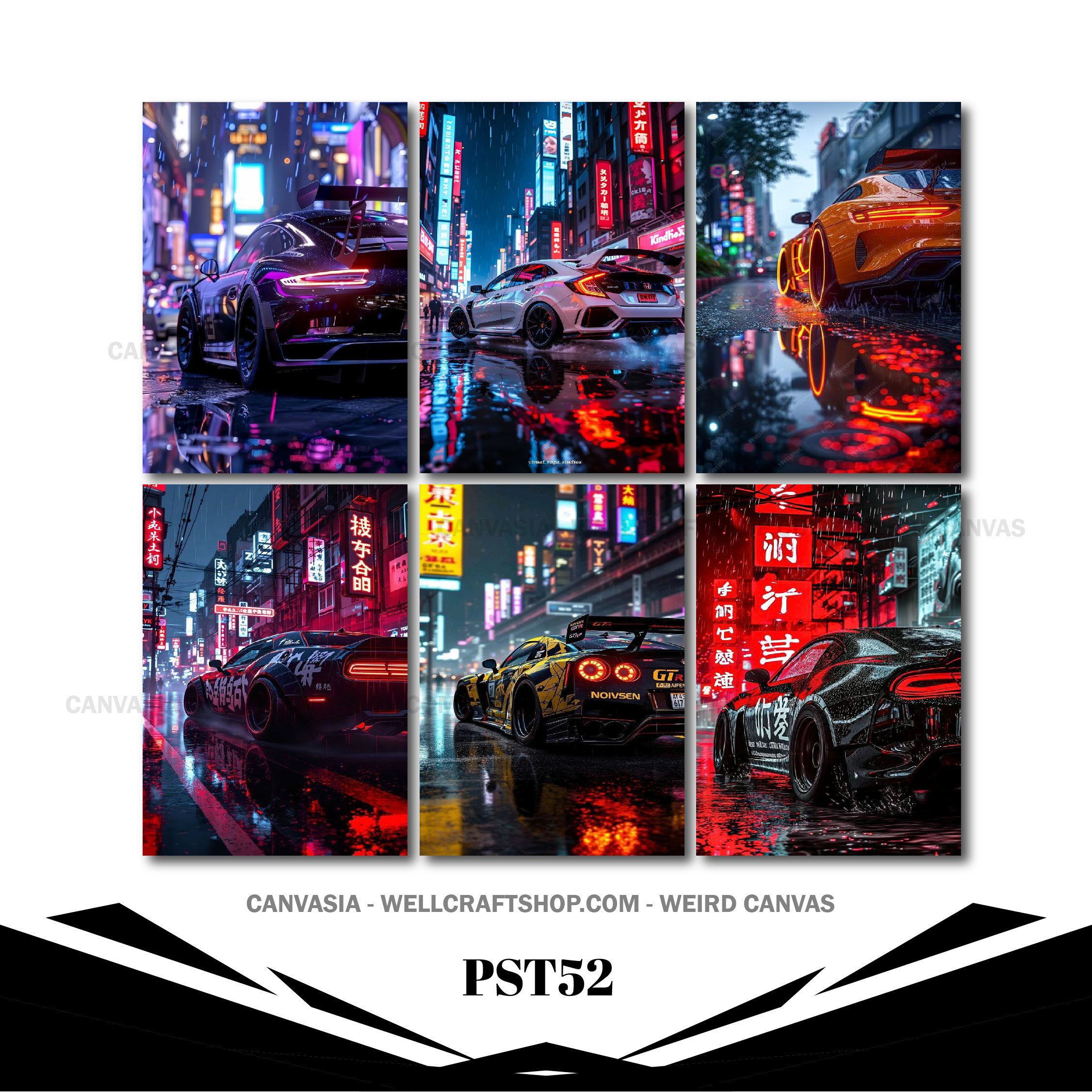 Car Poster 6 Pcs PST52