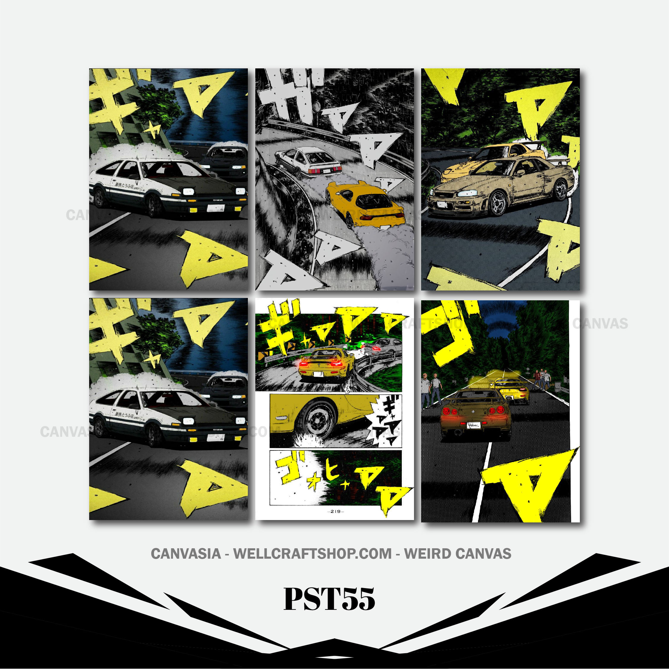 Car Poster 6 Pcs PST55